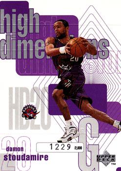 1997-98 Upper Deck - High Dimensions #HD20 Damon Stoudamire Front