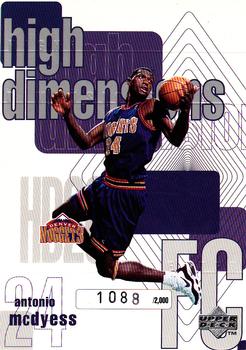 1997-98 Upper Deck - High Dimensions #HD26 Antonio McDyess Front