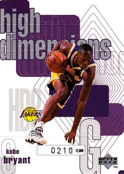 1997-98 Upper Deck - High Dimensions #HD8 Kobe Bryant Front