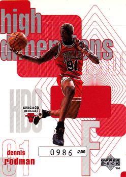 1997-98 Upper Deck - High Dimensions #HD9 Dennis Rodman Front