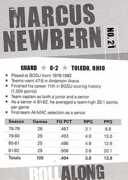 2010-11 Bowling Green Falcons All Anderson Team #4 Marcus Newbern Back