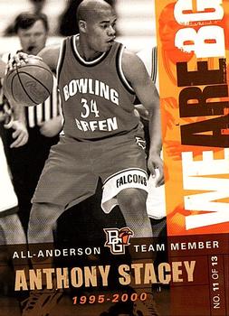 2010-11 Bowling Green Falcons All Anderson Team #11 Anthony Stacey Front