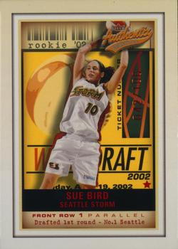 2002 Fleer Authentix WNBA - Front Row #101 Sue Bird Front