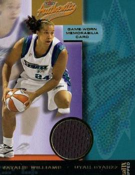 2002 Fleer Authentix WNBA - Memorabilia Authentix Ripped #NNO Natalie Williams Front