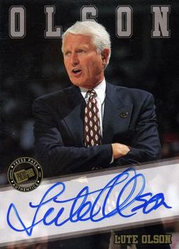 2002 Press Pass - Autographs #NNO Lute Olson Front