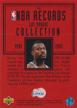 1997-98 Upper Deck - NBA Records Collection #RC12 Loy Vaught Back