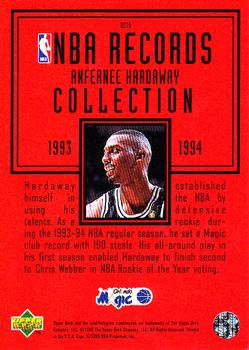 1997-98 Upper Deck - NBA Records Collection #RC19 Anfernee Hardaway Back