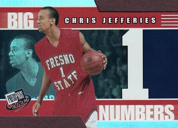 2002 Press Pass - Big Numbers #BN13 Chris Jefferies Front