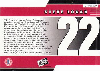 2002 Press Pass - Big Numbers #BN16 Steve Logan Back