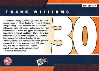2002 Press Pass - Big Numbers #BN25 Frank Williams Back