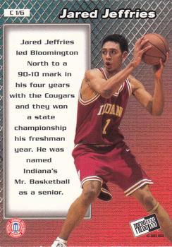 2002 Press Pass - Cagers #C1 Jared Jeffries Back