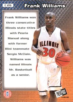 2002 Press Pass - Cagers #C2 Frank Williams Back