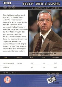 2002 Press Pass - Gold Zone #G39 Roy Williams Back