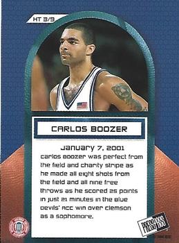 2002 Press Pass - Hang Time #HT3 Carlos Boozer Back