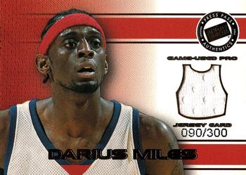 2002 Press Pass - Pro Jerseys #PJC/DM Darius Miles Front