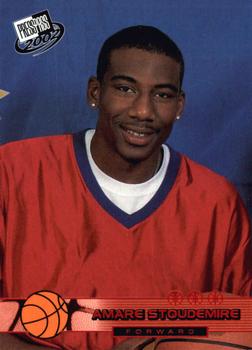 2002 Press Pass - Torquers #T26 Amare Stoudemire Front