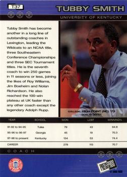 2002 Press Pass - Torquers #T37 Tubby Smith Back