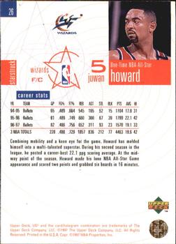 1997-98 Upper Deck UD3 #26 Juwan Howard Back
