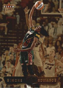 2002 Ultra WNBA - Gold Medallion #96 Simone Edwards Front