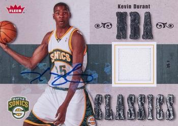 2007-08 Fleer - NBA Classics Autographed #TT-KD Kevin Durant Front