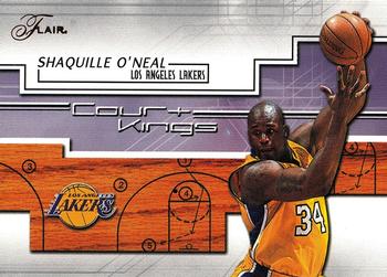 2002-03 Flair - Court Kings #21 CK Shaquille O'Neal Front