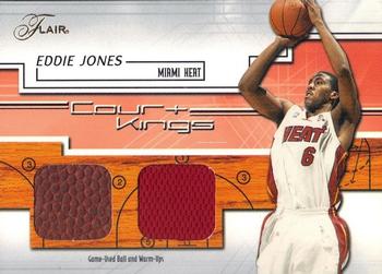 2002-03 Flair - Court Kings Ball and Jersey #NNO Eddie Jones Front