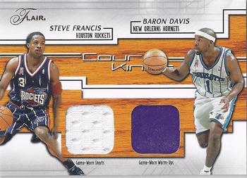 2002-03 Flair - Court Kings Dual #CK-BD/SF Baron Davis / Steve Francis Front