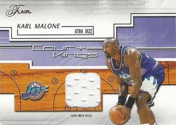2002-03 Flair - Court Kings Game Used #CK-KM Karl Malone Front