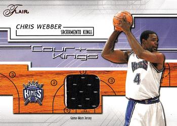 2002-03 Flair - Court Kings Game Used #CK-CW Chris Webber Front