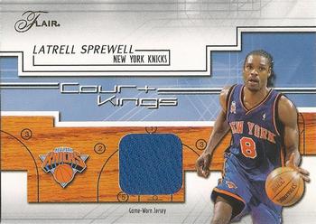 2002-03 Flair - Court Kings Game Used #CK-LS Latrell Sprewell Front