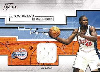 2002-03 Flair - Court Kings Game Used #CK-EB Elton Brand Front