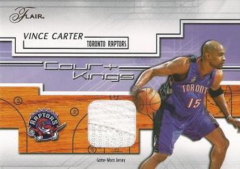 2002-03 Flair - Court Kings Game Used #CK-VC Vince Carter Front