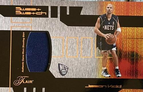 2002-03 Flair - Sweet Swatch Game Used #SS-JK Jason Kidd Front