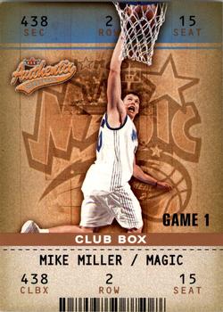 2002-03 Fleer Authentix - Club Box #73 Mike Miller Front