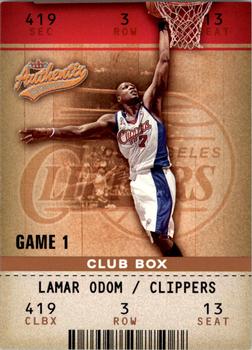 2002-03 Fleer Authentix - Club Box #95 Lamar Odom Front