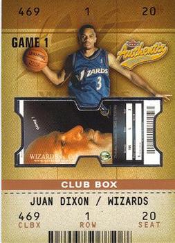 2002-03 Fleer Authentix - Club Box #134 Juan Dixon Front