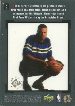 1997-98 Upper Deck UD3 - Rookie Portfolio #R6 Ron Mercer Back