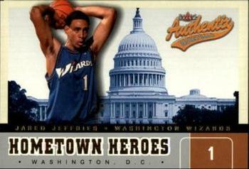 2002-03 Fleer Authentix - Hometown Heroes #7 HH Jared Jeffries Front