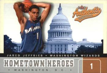 2002-03 Fleer Authentix - Hometown Heroes Silver #7 HH Jared Jeffries Front