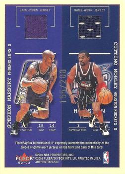 2002-03 Fleer Authentix - Ticket for Four #NNO Ray Allen / Vince Carter / Stephon Marbury / Cuttino Mobley Back