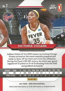 2021 Panini Prizm WNBA #7 Victoria Vivians Back