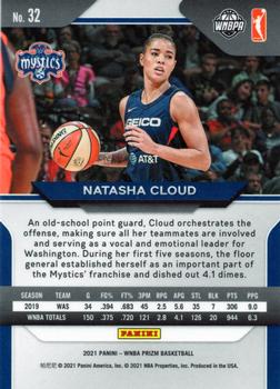 2021 Panini Prizm WNBA #32 Natasha Cloud Back