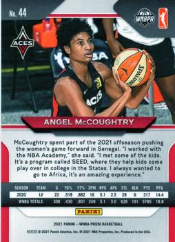 2021 Panini Prizm WNBA #44 Angel McCoughtry Back