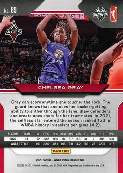 2021 Panini Prizm WNBA #69 Chelsea Gray Back