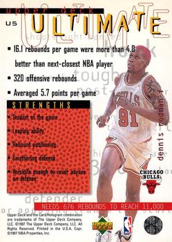 1997-98 Upper Deck - Ultimate #U5 Dennis Rodman Back