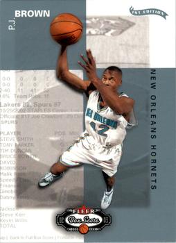 2002-03 Fleer Box Score - First Edition #47 P.J. Brown Front