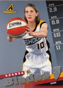 1998 Pinnacle WNBA #1 Rhonda Blades Front