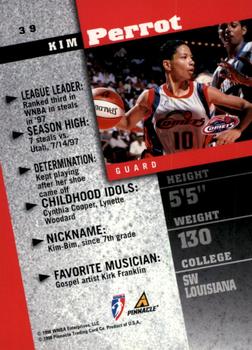 1998 Pinnacle WNBA #39 Kim Perrot Back