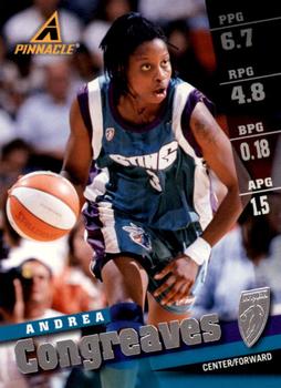 1998 Pinnacle WNBA #51 Andrea Congreaves Front