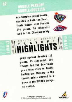 1998 Pinnacle WNBA #82 Kym Hampton Back